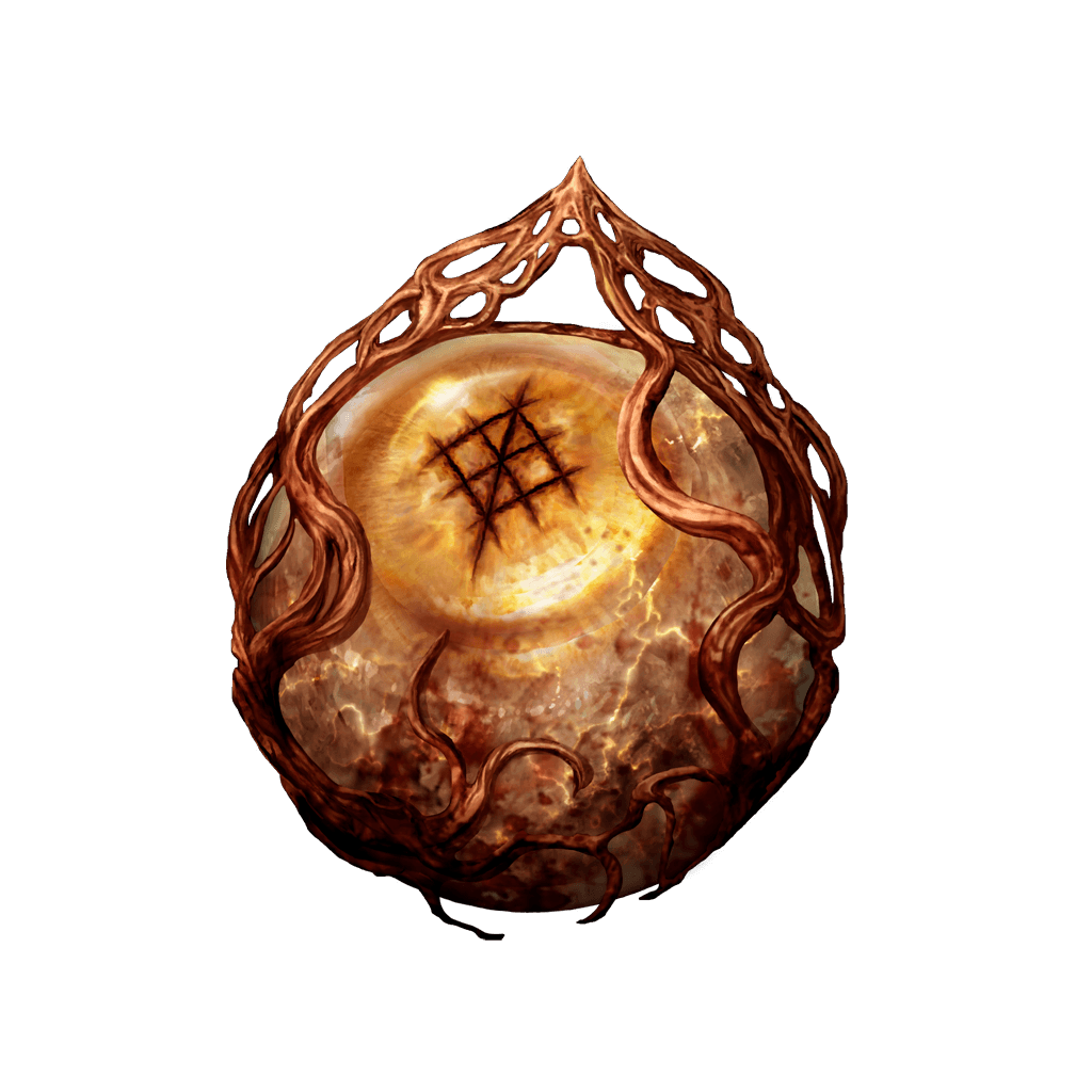 Radagon's Scarseal talisman representing stat calculation from Elden Ring